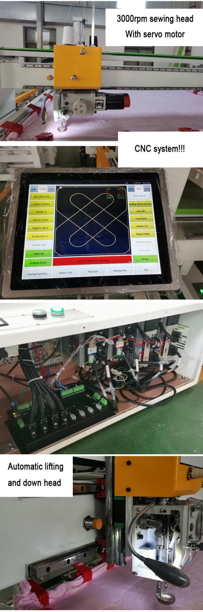 Industriële Cnc Textielmachines voor de Keten van de het Beddekking van het Matrassenleer Steek het Watteren Machine